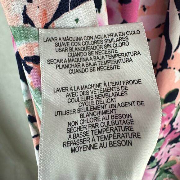 London Times Printed Sleeveless  Empire A-line  Midi Dress Size US 10P - Picture 5 of 11